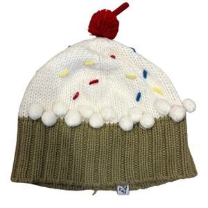 Womans Neff Inc Cupcake Beanie Hat - Vanilla One Size Fits All